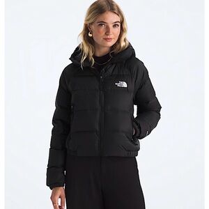The North Face Women's Classic Black Down Hoodie Puffer Coat